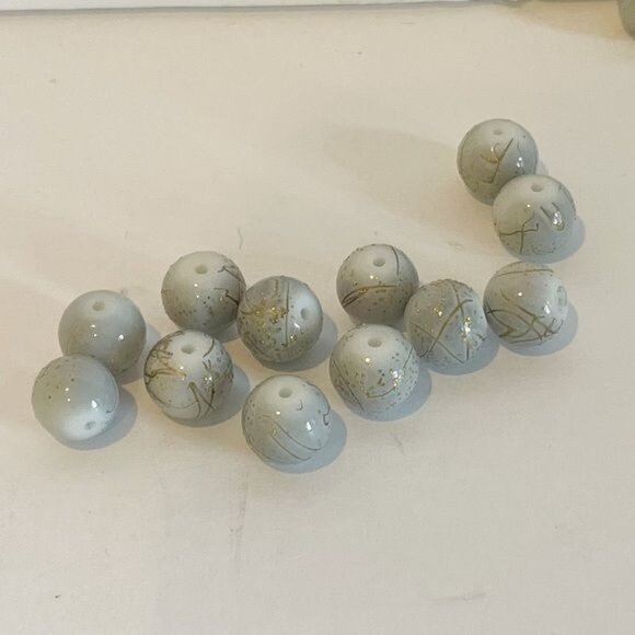 Lot Of 9 Assorted Blue Themed Beads 228 Pcs For Jewelry Making Crafting Projects - Picture 16 of 16